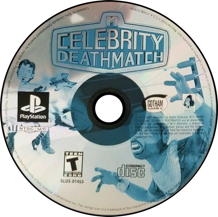 MTV Celebrity Deathmatch - PS1, Condition: Disc Only