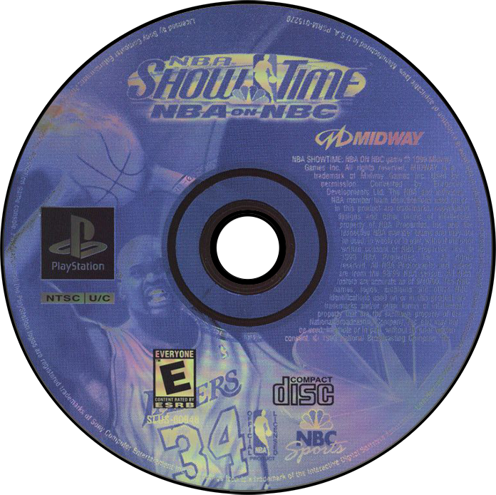 NBA Showtime NBA on NBC - PS1, Condition: Disc Only