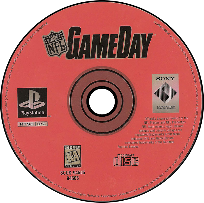 NFL GameDay [Greatest Hits] - PS1, Condition: Disc Only