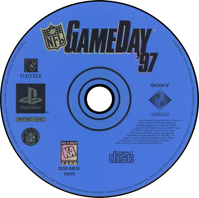 NFL GameDay 97 [Greatest Hits] - PS1, Condition: Disc Only
