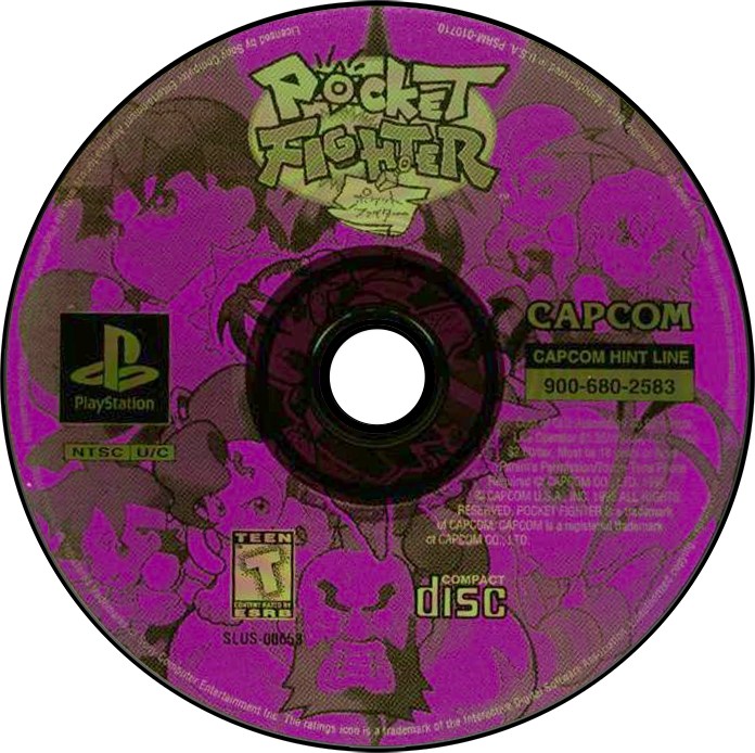 Pocket Fighter - PS1, Condition: Disc Only