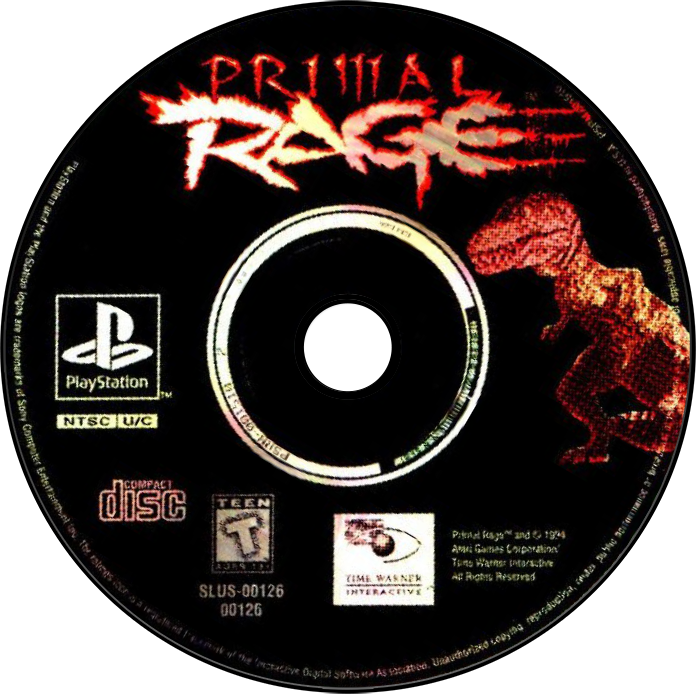 Primal Rage - PS1, Condition: Disc Only