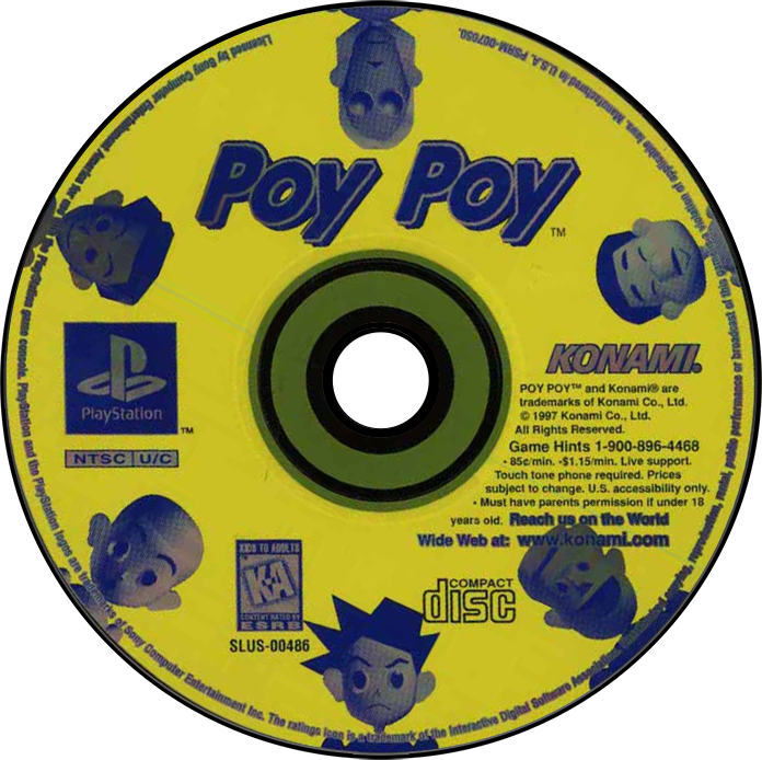 Poy Poy - PS1, Condition: Disc Only