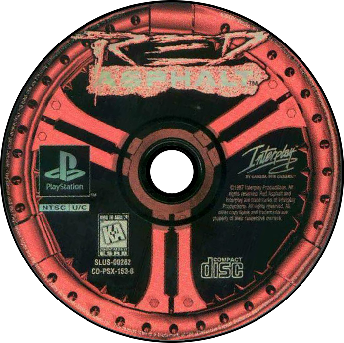 Red Asphalt - PS1, Condition: Disc Only