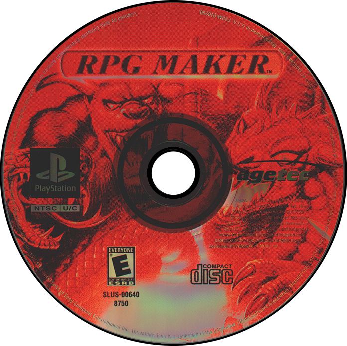RPG Maker - PS1, Condition: Disc Only