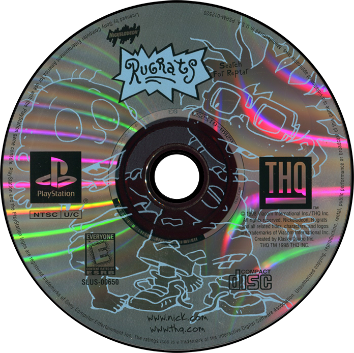 Rugrats Search for Reptar - PS1, Condition: Disc Only