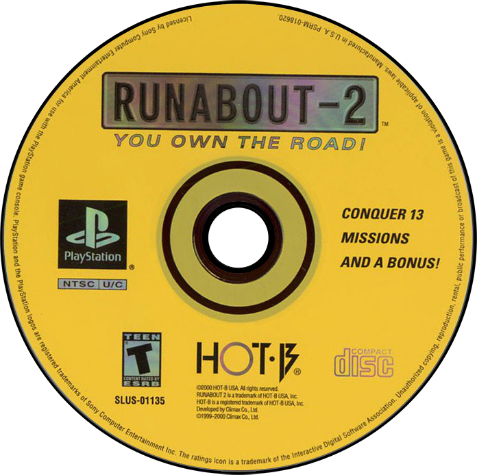 Runabout 2 - PS1, Condition: Disc Only
