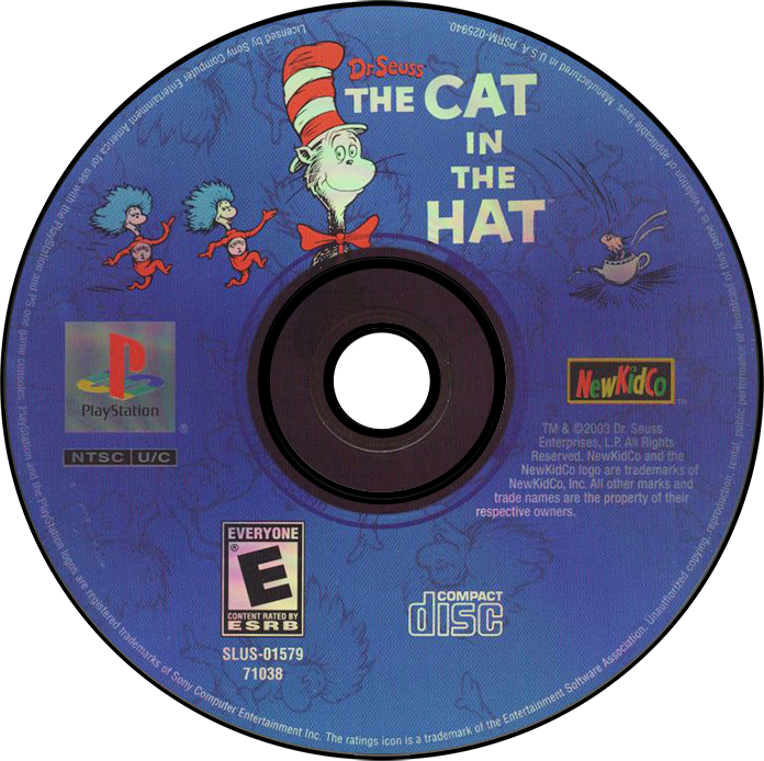 The Cat in the Hat - PS1, Condition: Disc Only