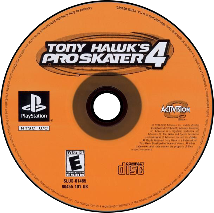 Tony Hawk 4 - PS1, Condition: Disc Only