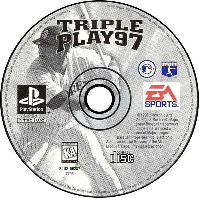 Triple Play 97 - PS1, Condition: Disc Only