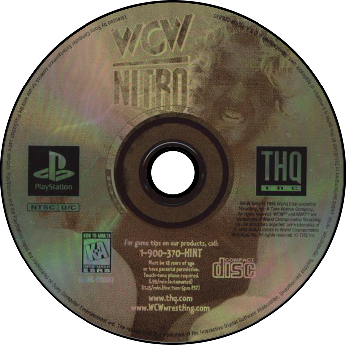 WCW Nitro [Greatest Hits] - PS1, Condition: Disc Only