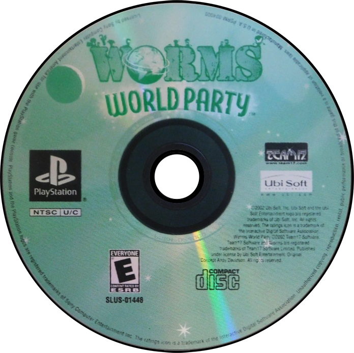 Worms World Party - PS1, Condition: Disc Only