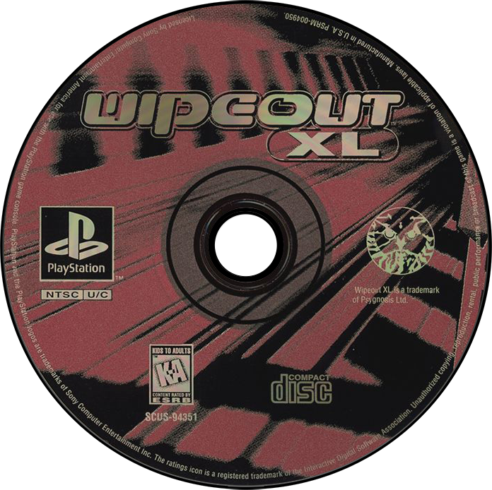 Wipeout XL - PS1, Condition: Disc Only