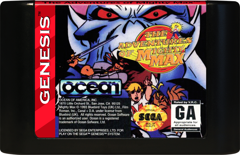 Adventures of Mighty Max - Genesis, Condition: Cart Only