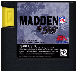 Madden NFL 96 - Genesis, Condition: Cart Only
