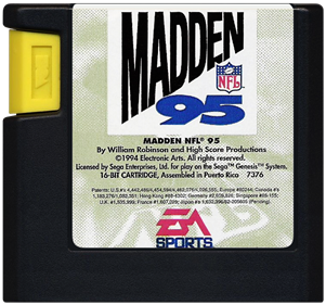 Madden NFL &#39;95 - Genesis, Condition: Cart Only