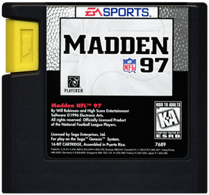Madden 97 - Genesis, Condition: Cart Only