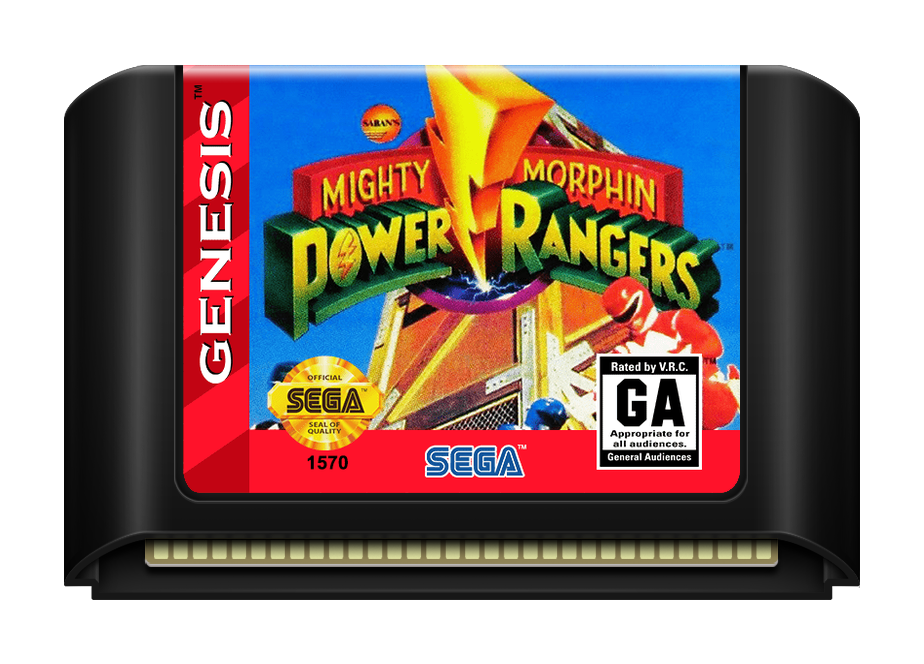 Mighty Morphin Power Rangers - Genesis, Condition: Cart Only