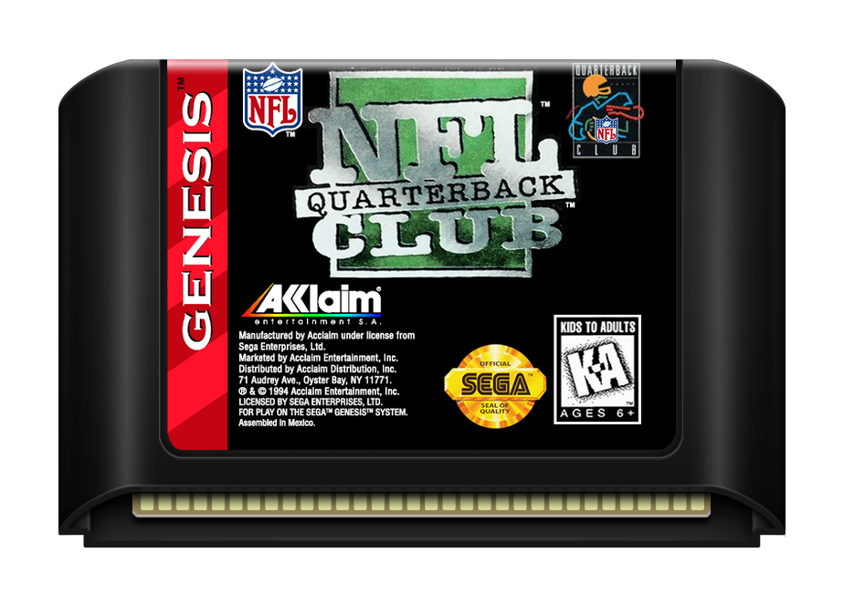 NFL Quarterback Club - Genesis, Condition: Cart Only