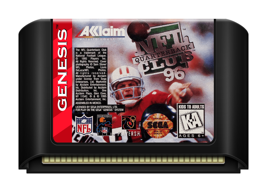 NFL Quarterback Club 96 - Genesis, Condition: Cart Only