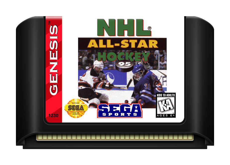 NHL All-Star Hockey 95 - Genesis, Condition: Cart Only
