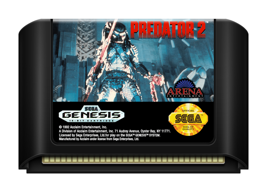 Predator 2 - Genesis, Condition: Cart Only