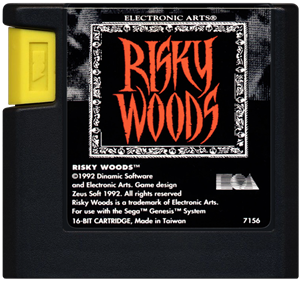 Risky Woods - Genesis, Condition: Cart Only