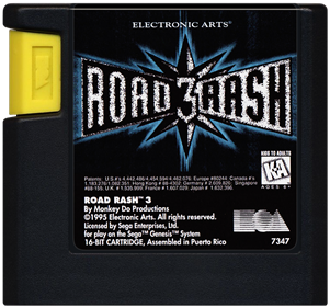 Road Rash III - Genesis, Condition: Cart Only