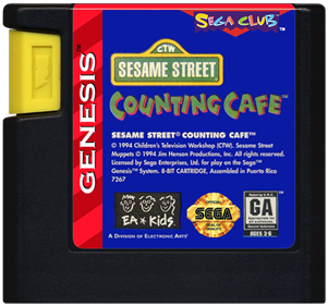Sesame Street Counting Cafe - Genesis, Condition: Cart Only