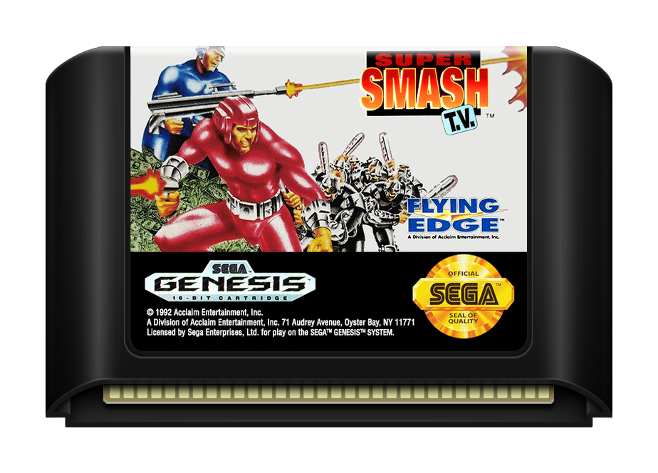 Super Smash TV - Genesis, Condition: Cart Only