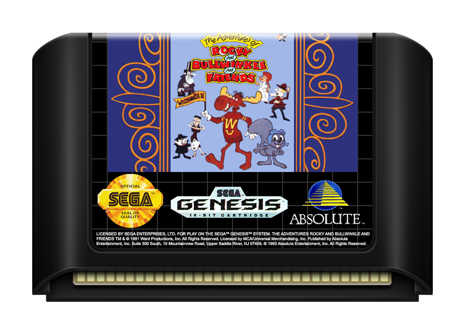 The Adventures of Rocky and Bullwinkle and Friends - Genesis, Condition: Cart Only