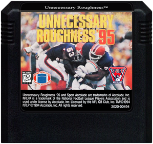 Unnecessary Roughness &#39;95 - Genesis, Condition: Cart Only