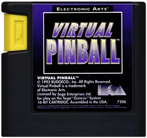 Virtual Pinball - Genesis, Condition: Cart Only