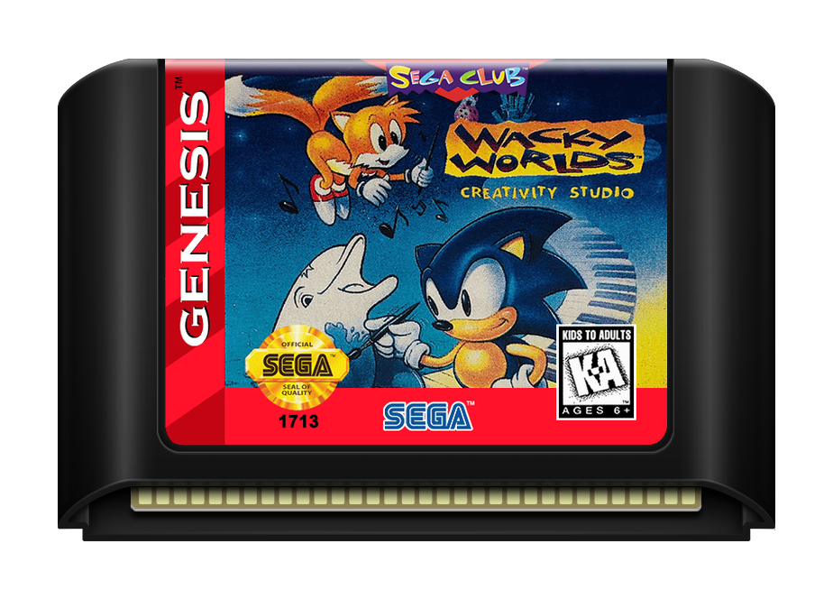 Wacky Worlds Creativity Studio - Genesis, Condition: Cart Only