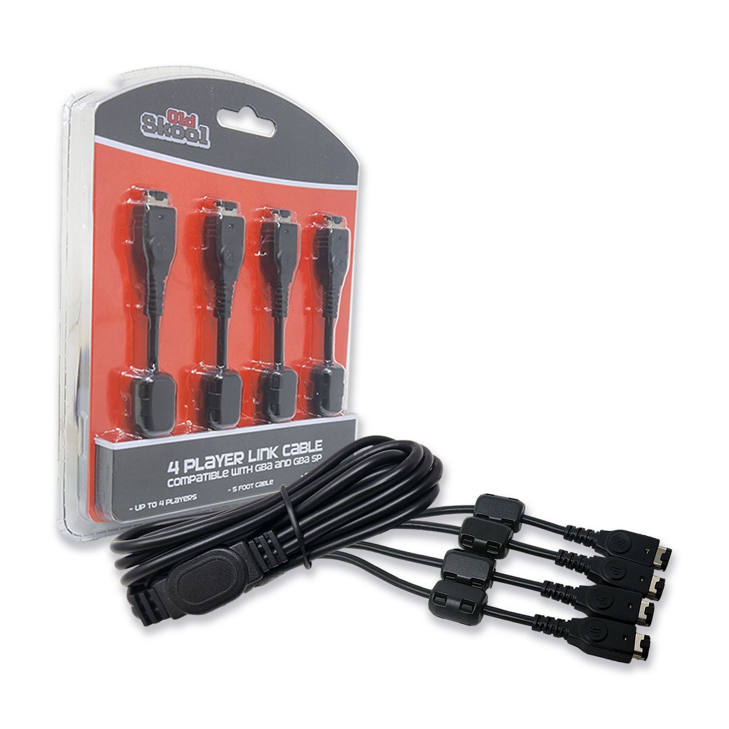 4 Player Link Cable for GBA/GBASP - Old Skool