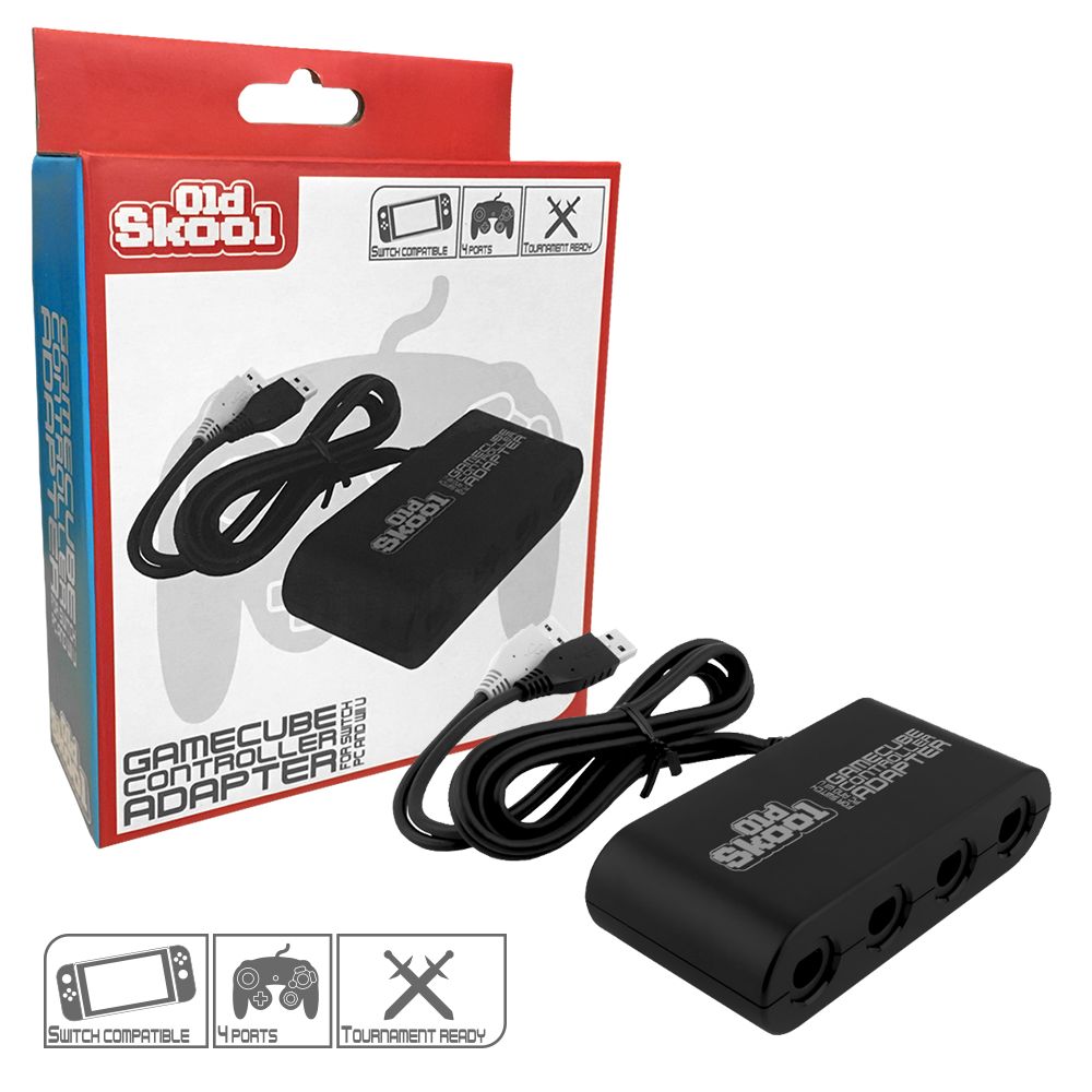 GameCube Controller Adapter for Switch (also Wii U / PC) - Old Skool