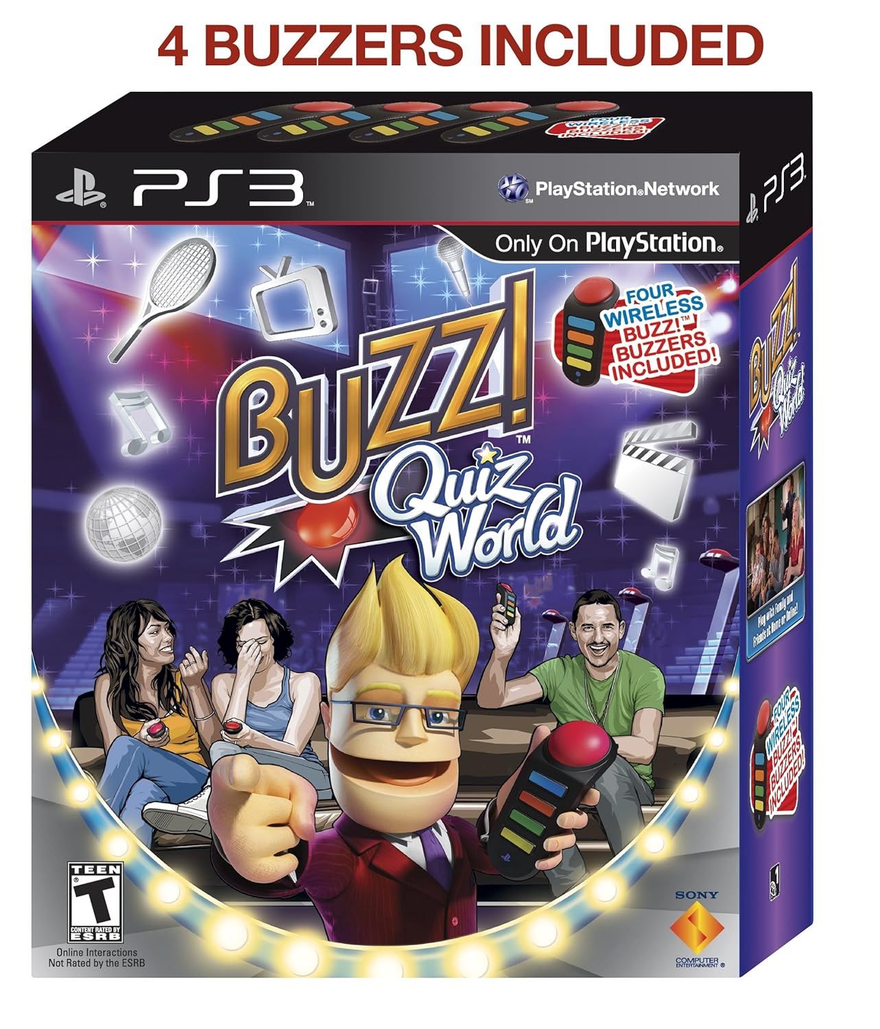 Buzz! Quiz World 4 Controller Bundle - PS3