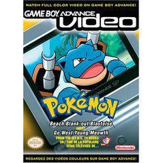 GBA Video Pokemon Beach Blank-out Blastoise and Go West Young Meowth - GBA
