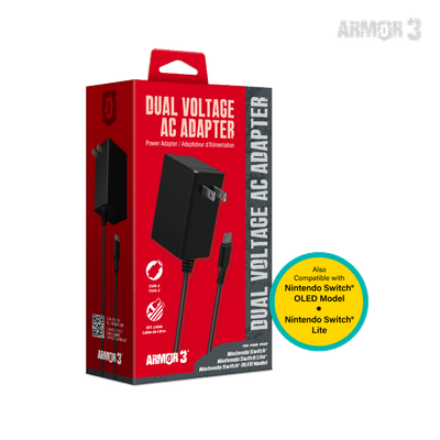 Dual Voltage AC Adapter For Switch - Armor3