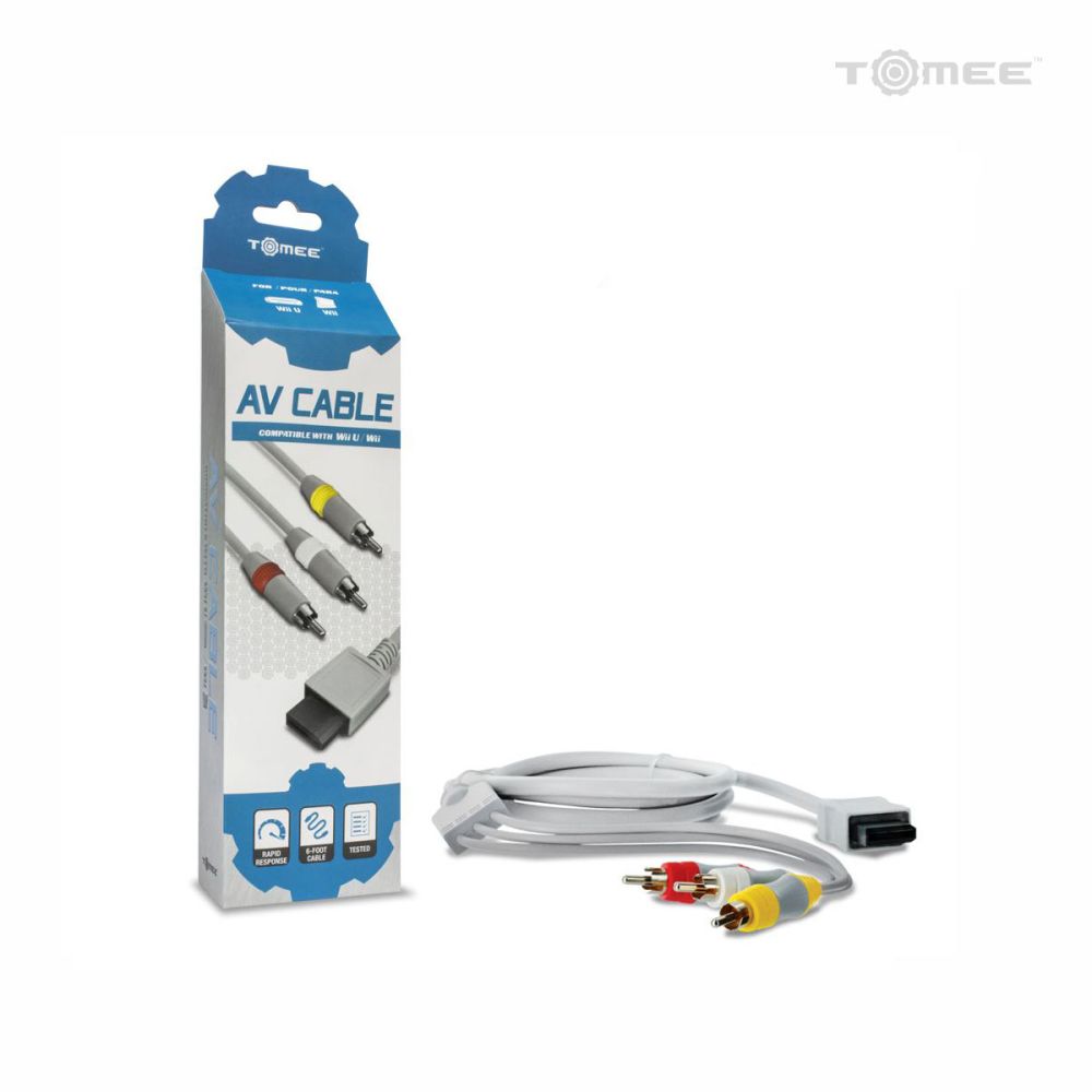 AV Cable For: Wii® / Wii U® - Tomee