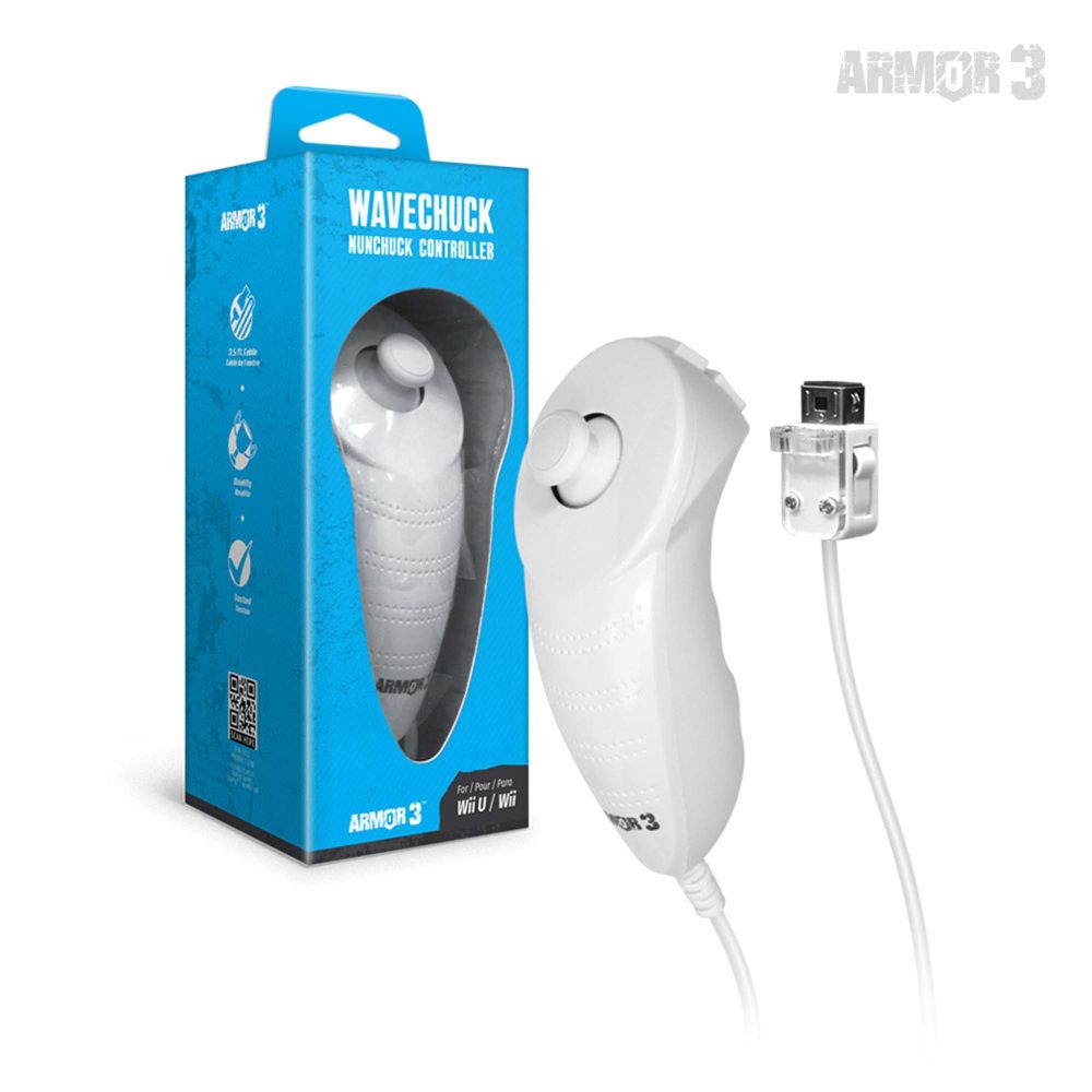 &quot;WaveChuck&quot; Nunchuck Controller For: Wii® / Wii U® - Hyperkin, Color: White