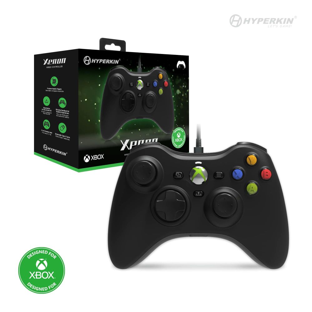 Xenon Wired ControllerFor: Xbox Series X®|S® / Xbox One® / Windows 10|11 - Hyperkin
