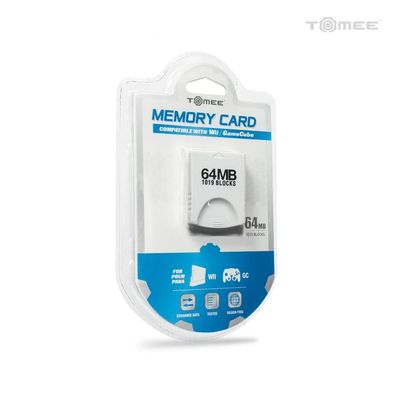 64MB Memory Card For: GameCube® / Wii® -Tomee