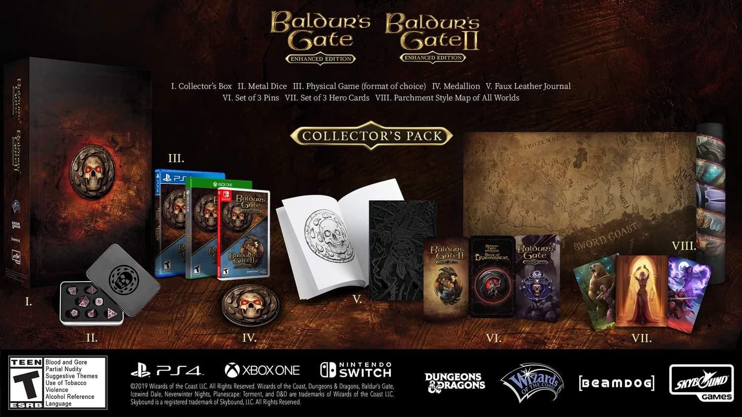 Baldur&#39;s Gate 1 &amp; 2 Enhanced Edition [Collector&#39;s Pack] - PS4