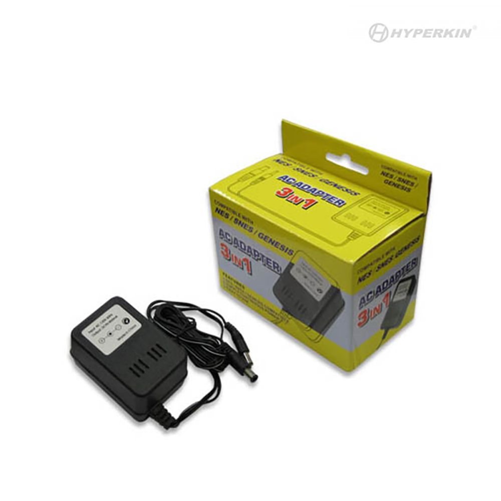 3 in 1 Universal AC Adapter NES, SNES, and Genesis 1