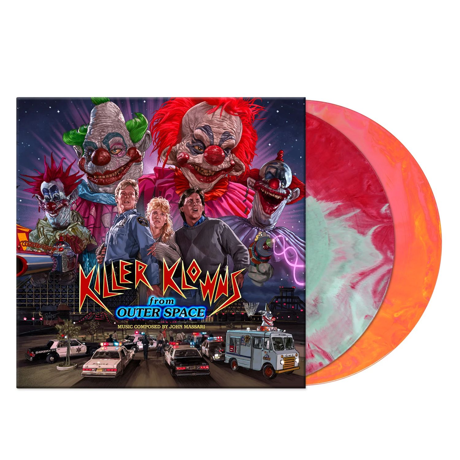 Killer Klowns From Outer Space Original Soundtrack (Klownzilla Pinwheel Colored Vinyl W/Poster) - LP