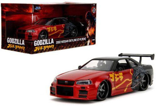 Hollywood Rides Godzilla '02 Nissan Skyline GT-R (R34) 1:24 Scale