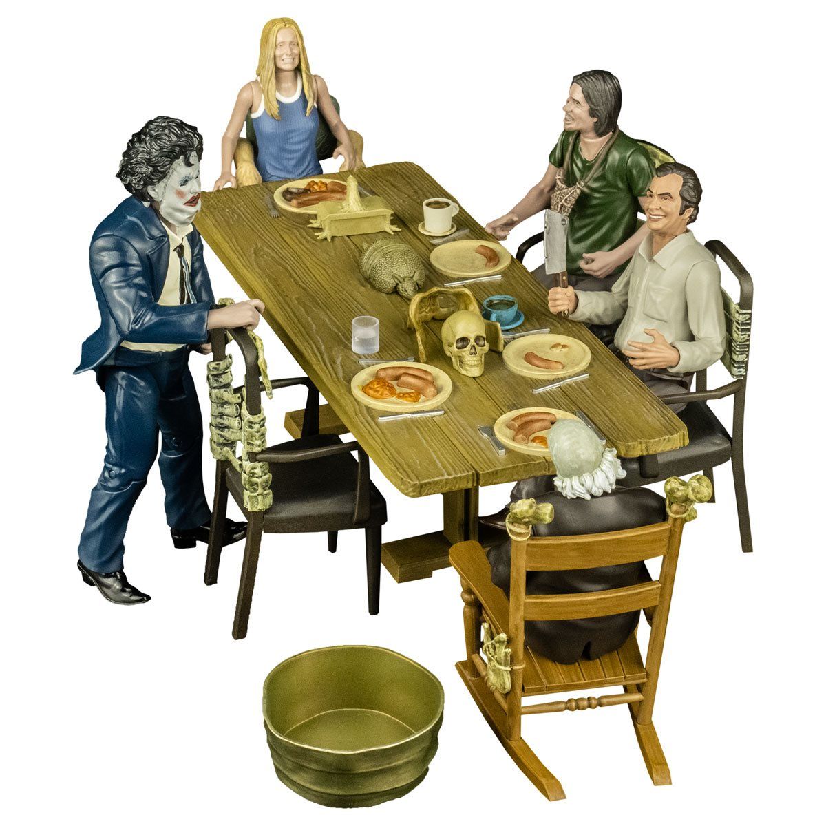 The Texas Chainsaw Massacre 5-Inch Action Figure and Dinner Scene Playset