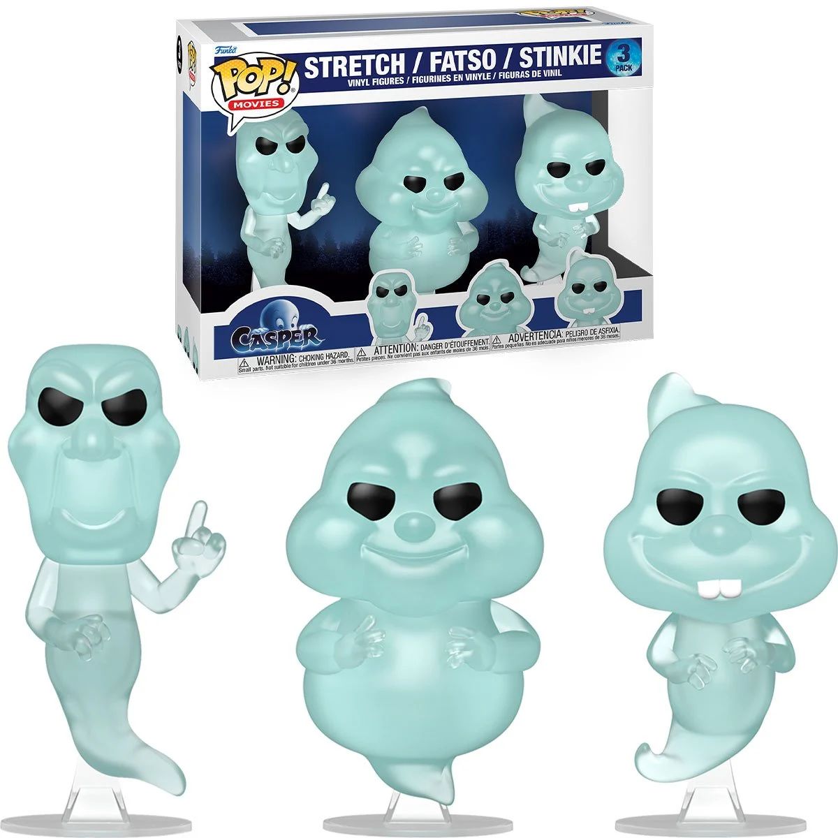 Casper 30th Anniversary Stretch Fatso Stinkie Funko Pop! Vinyl Figure 3-Pack