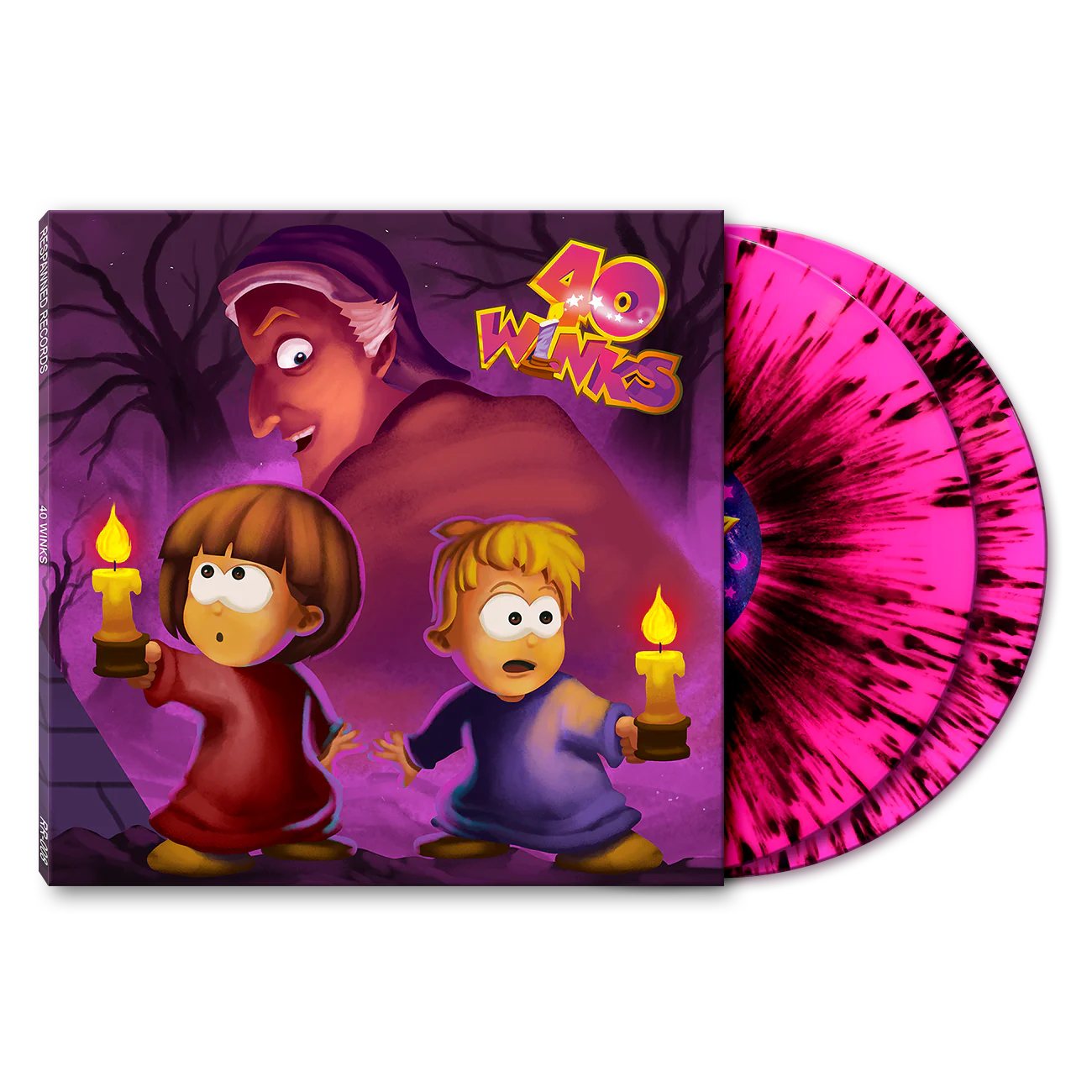 40 Winks Official Vinyl Soundtrack (Pink/Black Splatter Vinyl) - LP